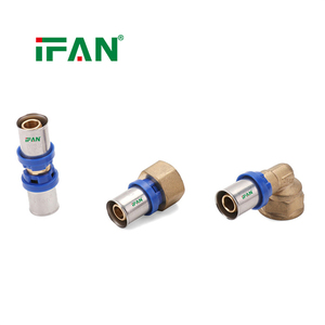 IFAN Factory Custom Wholesale Pex-Al-Pex Multilayer Composite Pipe Brass Press Fitting with <span class=keywords><strong>Th</strong></span> U Types - Product Image 1
