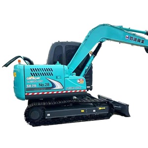 Mini excavadora original japonesa Kobelco SK75 SK50 SK55 SK60 con accesorio de martillo perforador y barrena. - Product Image 1