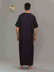 HARAMAIN New Muslim Moroccan Men's Traditional Casual Dress with Seamless Design Lightweight & Quick Dry - Product Image 6