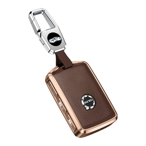 Custodia Protettiva in Lega di Alluminio per Chiavi Auto <span class=keywords><strong>Volvo</strong></span> <span class=keywords><strong>XC40</strong></span> V60 V90 XC60 XC90 S60 con Portachiavi e Accessori - Product Image 4