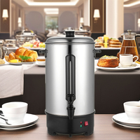 Bouilloire électrique et distributeur de café Hejiang 10L en acier inoxydable avec contrôle de température pour la maison, le camping-car, la voiture, l'hôtel, le bureau