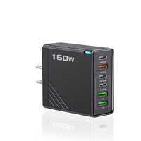 Chargeur de téléphone portable USB Type C multi-ports 160W, chargeur mural USB-C PD 160W, adaptateur de charge rapide pour téléphone portable