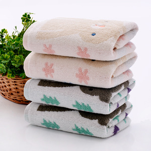 ผ้าขนหนูอาบน้ำคอตตอนเลิฟคิดส์ 25x50 ซม. ผ้าฝ้ายแท้ ลายการ์ตูน ดูดซับได้ดี เป็นมิตรกับผิวหนัง ใช้ในบ้าน - Product Image 2