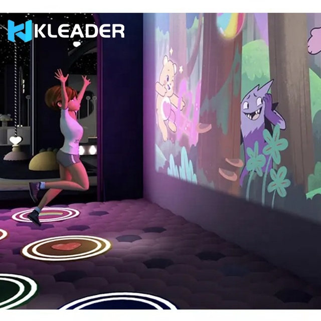 Interactive Light Floor Game Tile Sensor Led Lighting up Outdoor Smart Reaction Lights Installation Projector Games Playground
