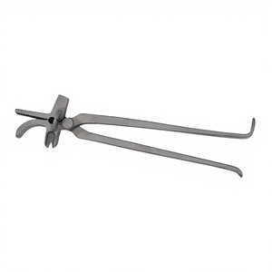 Pince à sabots en acier inoxydable allemand de qualité supérieure, réutilisable, à col de cygne, pour sabots de cheval, outils de fermeur vétérinaire robustes - Product Image 1