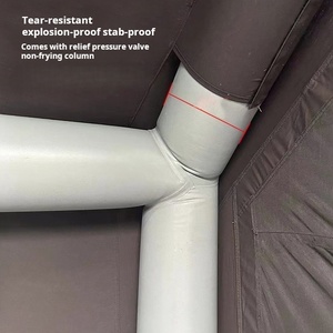 Tente de camping gonflable quatre saisons avec design ventilé, protection contre les orages, imperméabilisation 3000 mm, tente pneumatique avec auvent - Product Image 5