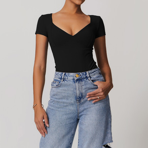 Liquidazione bella tuta Yoga posteriore stile europeo americano Casual corsa sport Fitness abbigliamento sportivo senza cambio di ritorno - Product Image 3