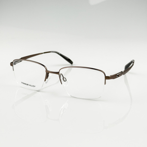 Thượng Hải jheyewear nửa gọng Retro linh hoạt Bộ nhớ kim loại Marcos opticos khung quang - Product Image 1