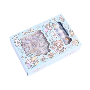 เทปบัญชีมือถือการ์ตูนน่ารักกล่องของขวัญ Washi สติกเกอร์ตกแต่งสร้างสรรค์สำหรั<span class=keywords><strong>บ</strong></span>เด็กนักเรียนเด็ก - Product Image 1