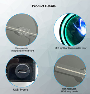 Máy tính để bàn <span class=keywords><strong>3D</strong></span> Hologram Fan Hologram chiếu ứng dụng điều khiển <span class=keywords><strong>3D</strong></span> Holographic fan với Acrylic bìa và <span class=keywords><strong>LED</strong></span> Light Strip Surround - Product Image 6