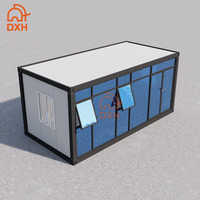 Maisons préfabriquées de luxe à bas coût avec panneaux sandwich modulaires, conteneurs plats et véranda vitrée