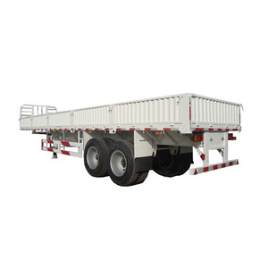 HSTAR 2025 Année Offre Spéciale 2 Essieux 3 Essieux Remorque Conteneur Cargo Plat Paroi Latérale Semi Remorque Camion - Product Image 3