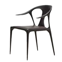 Nouvelle chaise de salle à manger de style chinois-nordique avec accoudoirs pour la maison, les salons/salles à manger, les hôtels, les clubs, en bois massif, luxe léger