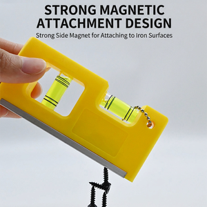 Jauge de niveau magnétique de 4 pouces en alliage d'aluminium, mini-outil de nivellement pour la plomberie et l'électricité domestiques - Product Image 3
