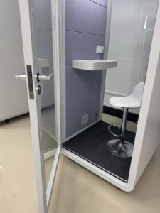 Cabine insonorisée de conférence de bureau modulaire Cabine téléphonique Maison insonorisée avec climatiseur - Product Image 4