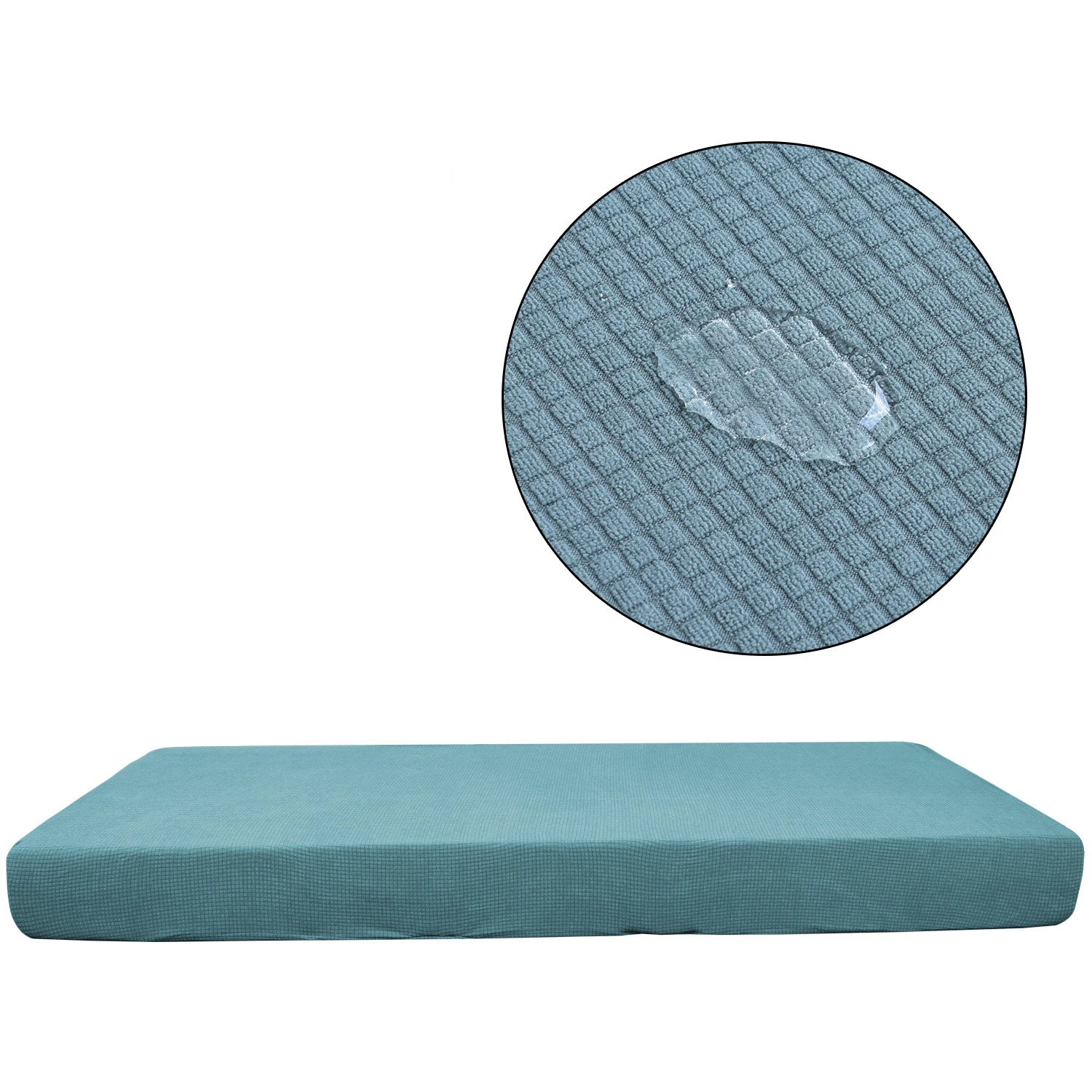 Плед Флис Водонепроницаемая Технология высокая эластичность сплошной цвет ткань диван наволочка