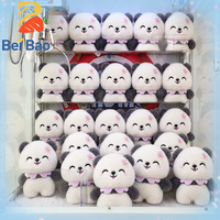 Peluche Panda 8 Pouces, Jouet en Peluche Doux, Animal en Peluche Kawaii, Vente en Gros Usine, Cadeau d'Anniversaire, Logo Personnalisé OEM en Stock en Gros