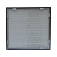 Nouvelle boîte de filtre à air HEPA personnalisée avec cadre en aluminium et construction en fibre de verre pour système d'air propre FFU AHU