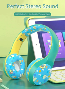 Niños Auriculares inalámbricos PC <span class=keywords><strong>Cascos</strong></span> Niños Niño Regalos Deportes Viajes Niños Auriculares Hija Música Estéreo Niñas Auricular - Product Image 5