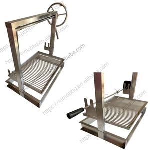 Baja tahan karat DIY cardigan BBQ Grill mewah Drop-in Santa Maria Grill dengan Rotisserie Kit - Product Image 1