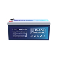 حزمة بطارية Lifepo4 القابلة لإعادة الشحن 25.6V200Ah بطارية RV LiFePO4 24V 100Ah 200Ah بطاريات ليثيوم أيون فوسفات