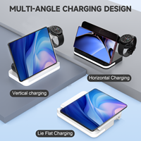 Adaptateur Chargeur USB Type C OEM 2024 Nouveau Produit Pliable Chargeur Sans Fil Rapide 3-en-1 pour Samsung Galaxy et Galaxy Watch