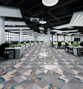 Customized Luxury Nylon Printed Carpet Rug Set for Hotels Banquet Halls Corridors Area Rugs and Sets - Product Image 5