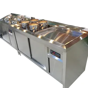 Mostrador comercial con Control de temperatura Panel pastelería caliente