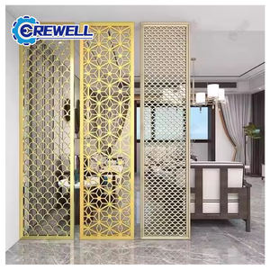 Conception arabe contemporaine d'écran intérieur imperméable de diviseur de séparateur de pièce en métal contemporain - Product Image 5