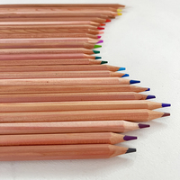 Ensemble de crayons de couleur en bois de cèdre de haute qualité en gros avec 12/24/36 couleurs Forme hexagonale/ronde Logo personnalisé
