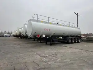 새로운 중고 3 차축 70000 리터 가스 50cbm 탱크 트레일러 가솔린 운송 트레일러 오일 연료 물 탱커 세미 트레일러
