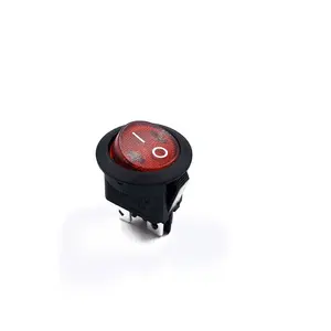 Round Rocker Switch Red JEC Round Rocker Red Switch 6A 250V On-off Round Type Rocker Switch With Light