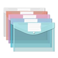 Vente en gros de dossiers de documents en plastique transparent, pochette personnalisée en PVC, carnet de notes, enveloppe, sac de rangement