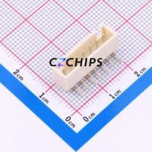 ZX-HA2.54-7PWZ-GW Wire-to-Board Pin Header Bent Lead Through Hole,P=2.5mm Connector 1x7P 2.5mm Right Angle Insert 7P - Product Image 1