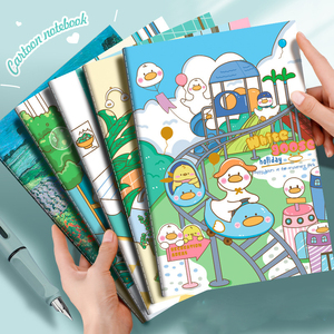 Cuaderno A5 con Diseño de Caricaturas, Super Lindo y Económico, Impresión Creativa, Papelería <span class=keywords><strong>Kawaii</strong></span> para Primaria, Útiles <span class=keywords><strong>Escolares</strong></span> - Product Image 2