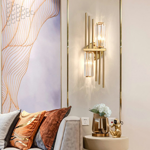 Khách sạn phòng tắm Vanity pha lê tường ánh sáng hiện đại vừa trang trí đèn tường trong nhà - Product Image 1