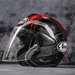 Casco de Motocicleta Unisex 3/4 de Fábrica A*AI, Media Cara, para Todas las Estaciones, Aprobado por DOT, Visera Doble, Cierre Rápido, Carcasa de ABS - Product Image 5