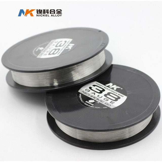 NK High Purity Clean 1000ft/spool Nichrome 80 34 36 38 40 42 44 46 48 50 Gauge Ni80 Nichrome Wire