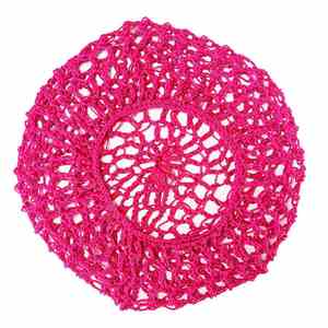 Bonnet en maille crocheté pour dormir, en rayonne douce, réutilisable, filet à cheveux pour la douche et le bain, cadeau promotionnel - Product Image 2