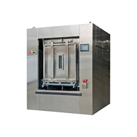 Laveuse-essoreuse à vapeur entièrement automatique en acier inoxydable 304, 50 kg, hygiénique, à deux portes, 380 V, autonettoyante pour