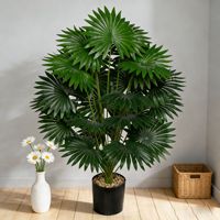 Arbres artificiels Monstera Bonsai personnalisés pour la décoration intérieure et extérieure avec des plantes artificielles en plastique vert palmier et des oliviers artificiels