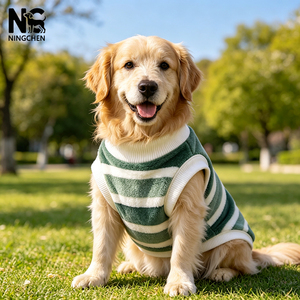 Gilet Caldo per <span class=keywords><strong>Cani</strong></span>, Cappotti e Felpe - Abbigliamento Elegante a Righe per Animali Domestici, Set Coordinati Umano-Animale, Vestaglia Anti-Calcio per Animali, Abbigliamento per Interni ed Esterni - Product Image 2