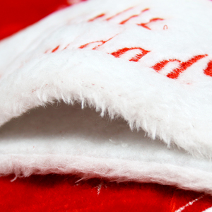 Vente en gros de chapeaux de Père Noël de haute qualité pour adultes, bonnets de Noël pour enfants, décorations de Noël, rennes brodés, écologiques, rouges - Product Image 5