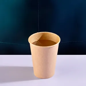 Copo de papel de café de parede dupla de qualidade alimentar logotipo personalizado e embalagem de bebidas de enchimento quente ecológico impressão