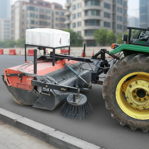 Broomer hidráulico de acero dulce Accesorio de limpieza de carreteras duradero para tractores y cargadores - Product Image 2