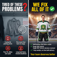 Pantalon de hockey sur glace personnalisé PUCKPROS, 100% polyester, coque extérieure respirante, évacuation de l'humidité, résistant aux déchirures, broderie