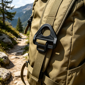 Professional Black Plastic <b>Backpack</b> Buckle Durable Outdoor Accessory for Bag <b>Straps</b> - Product Image 1
