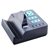 Chargeur rapide de bureau universel multifonctionnel multi-ports 100W Gan PD, chargeur sans fil USB Type C 140W pour iPhone/iPad/MacBook