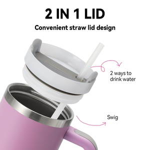 Bình nước giữ nhiệt hai ngăn YATAI 900ML 30oz dành cho nữ, chống rò rỉ, có ống hút, bình đựng nước đi học, ly giữ nhiệt dễ thương, ly đa năng - Product Image 2