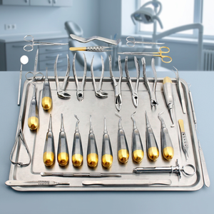 Kit de 74 Piezas de Instrumentos Manuales para Cirugía Oral y Dental, Elevadores y Pinzas de Extracción, Equipo Dental con Certificación CE - Product Image 3